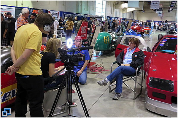 Lights, camera, action, or interview. in this case..