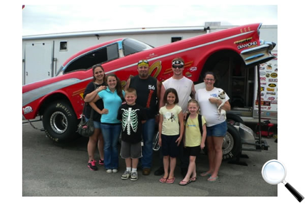 visitors in the pits during the weekend