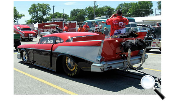 A couple of fans "Preacher" and Greg, stopped by to chat and admire the car.