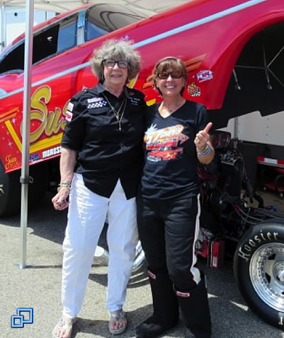 Della Woods, a famous local Funny Car Driver