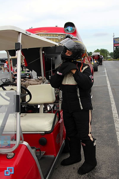 Suiting up in the staging lanes