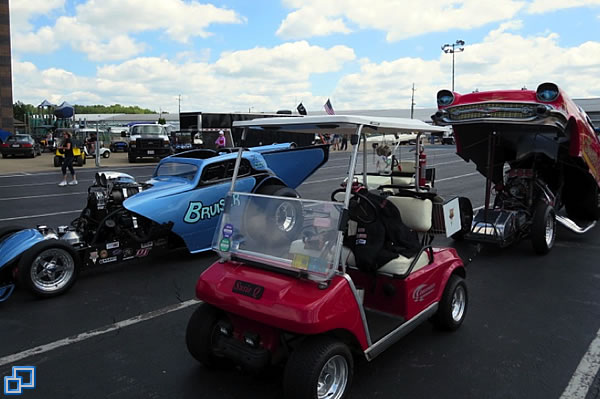 Waiting in staging lanes for 1st round of Eliminations