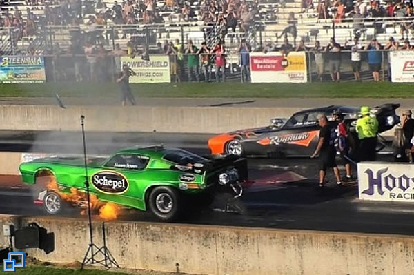 Bowen's fiery start in Lawson's Nitro Funny Car