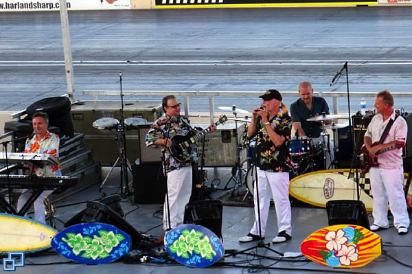 Live concert by Phil Dirt and the Dozers. One of the highlights of being a guest of the Baders at Summit Motorsports Park.