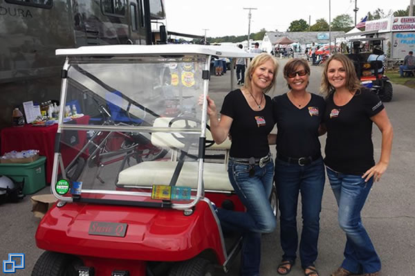 Since we couldn't race, we visited with friends and fans and had time to watch some racing action throughout the day.