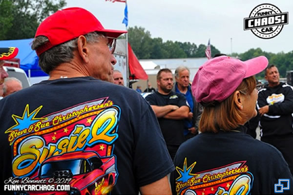 Attending the pre-race Drivers Meeting