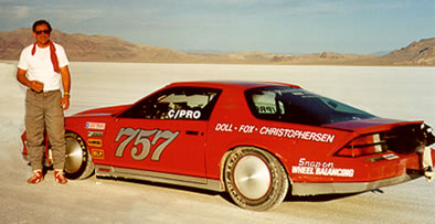 Steve after completing a record run in 2000